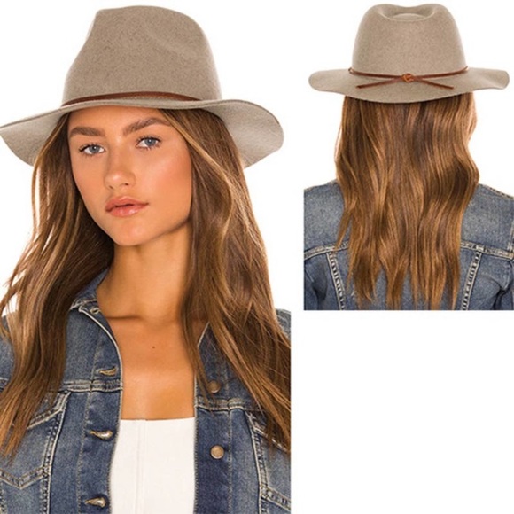 Brixton Accessories - Brixton Wool Felt Wesley Fedora Hat Tan Brown